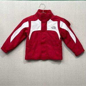 The North Face 3-in-1 Ski Jacket Kids 6/7 Red Waterproof Shell + Fleece Liner